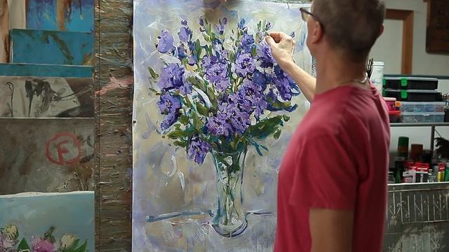 Работа акриловыми красками на бумаге. Часть 3 смотреть онлайн