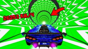 СПУСК БЕЗ ТОРМОЗОВ НА ЧИТЕРСКОЙ ЛАМБОРГИНИ БОГА ПО ТРАМПЛИНУ  ГТА 5 МОДЫ РАЙЛЮХА