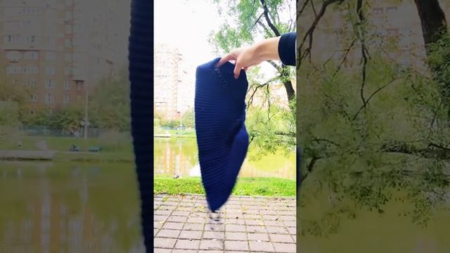 Вязаная шапка до соединения концов детали! Вяжу шапки для Вас. Direct @allesssua смотреть онлайн