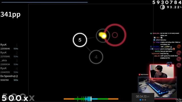 (McOsu) Speedrunning to 4 Digits without a Farm Map! | 43:23.19 World Record! смотреть онлайн