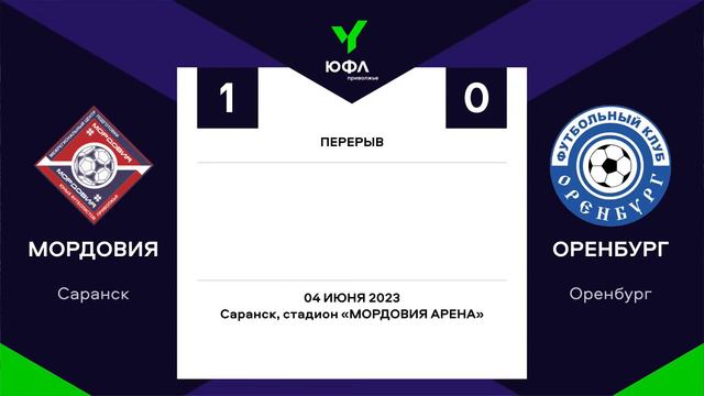 ПЮФЛ-3. Тур, 8 "Мордовия" (Саранск) - "Оренбург" (Оренбург) 12:00 смотреть онлайн