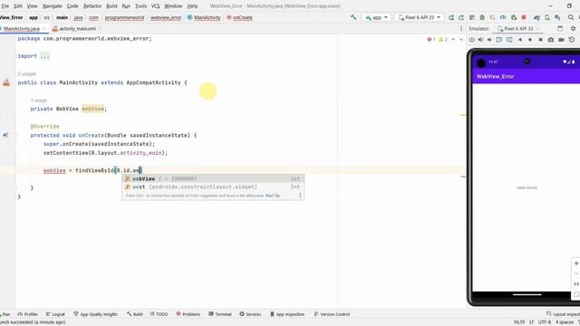 Android Studio - Fix WebView error "The webpage could not be loaded because: net::ERR_CACHE_MISS" смотреть онлайн