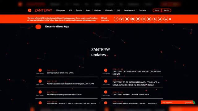 ZANTEPAY | Криптовалютный кошелек, целью которой является интеграция функций MasterCard, смотреть онлайн