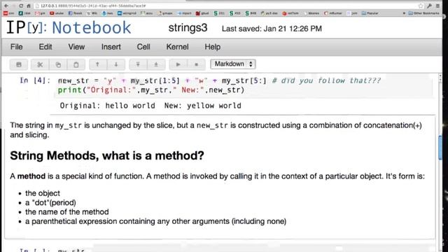3 5 StringMethods смотреть онлайн
