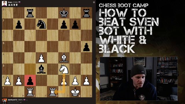 How to Beat Chess.com Sven bot with White and Black смотреть онлайн