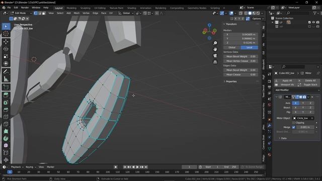 Game ready 3D model Blender Урок 18 смотреть онлайн