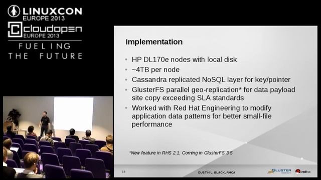 Open Storage in the Enterprise with GlusterFS - Dustin Black, Red Hat смотреть онлайн