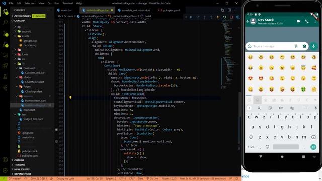 Flutter Chat App- Adding Custom Emoji Picker like WhatsApp in Individual Chat Page?? | || #9 смотреть онлайн