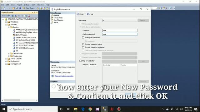 Changing SQL Server Login Password (Forgot Login Password) смотреть онлайн