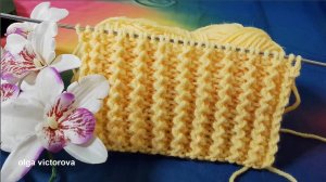 ОБЪЕМНАЯ ДЕКОРАТИВНАЯ РЕЗИНКА СПИЦАМИ 245 Вязание Узоры спицами