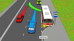 Водитель какого автомобиля обязан уступить автобусу?