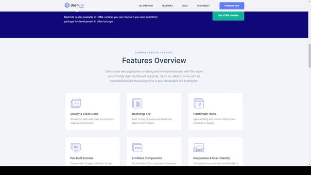 DashLite - React Admin Dashboard Template saas react смотреть онлайн