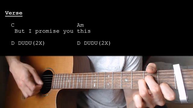 Coldplay - Sparks EASY Guitar Tutorial With Chords / Lyrics смотреть онлайн