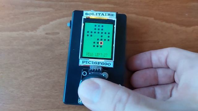 Solitaire (peg game) - PIC microcontroller electronic game смотреть онлайн