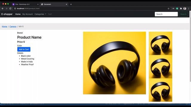 #2 E-Commerce Online Business Website Store- eCommerce Site Product Details Page Section Bootstrap смотреть онлайн