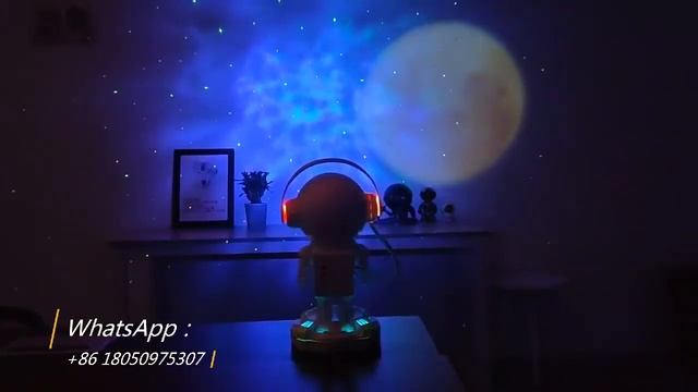 New Astronaut Star Projection Lamp LED Luminous Bluetooth Speaker Star Atmosphere Light смотреть онлайн