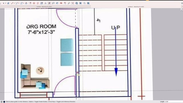 घर का 3D नक्शा कैसे बनाये | How To Make 3D View Of House | 3d House Model from Plan смотреть онлайн