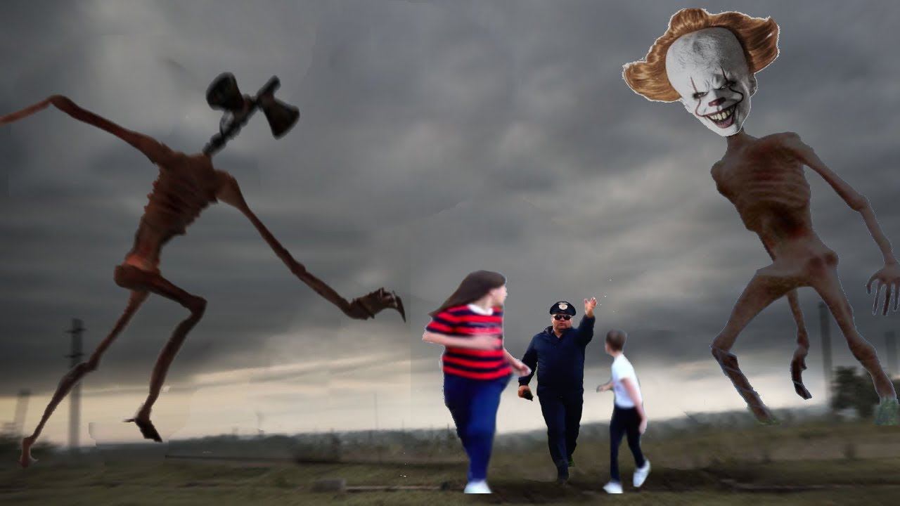 Сиреноголовый в реальной жизни встреча с Pennywise  Siren Head & Cartoon Cat 7  серия