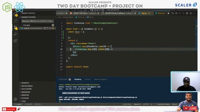 Day 2: Scaler React Bootcamp | 2 Day Workshop | 5 Hour Bootcamp | Praveen Kumar Purushothaman | Liv смотреть онлайн
