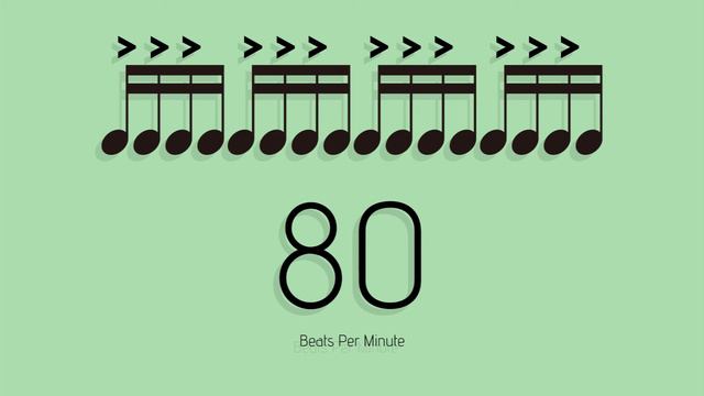 BPM = 80　メトロノーム - metronome - 16分 アクセント3-1 смотреть онлайн