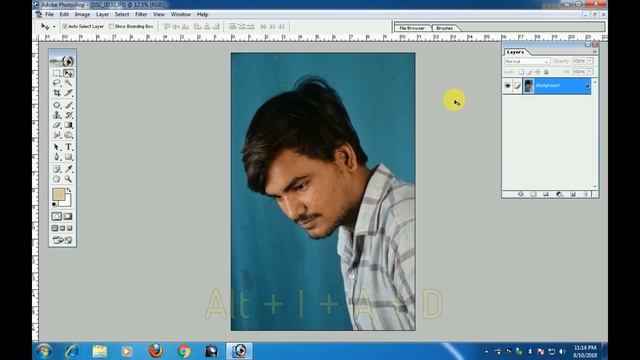 Shortcut Key to convert your color photo into Black & white in Photoshop смотреть онлайн