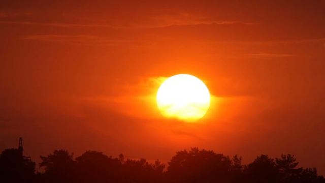 Red sunset. Timelapse. / Красный закат. Таймлапс. смотреть онлайн