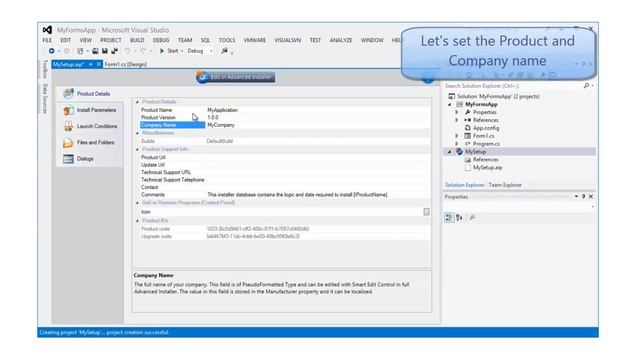 Advanced Installer - Visual Studio Extension for setup projects смотреть онлайн
