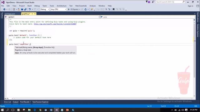 Using Gulp in ASP.NET Core 1.0 on Visual Studio 2015 to Automate Tasks смотреть онлайн