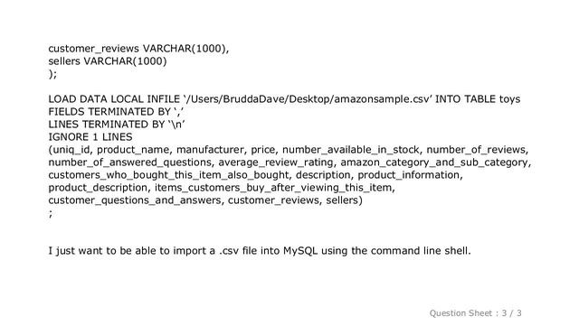 MySQL : ERROR: Loading local data is disabled - this must be enabled on both the client and server смотреть онлайн