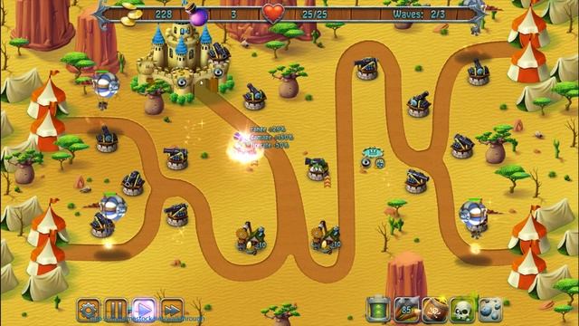 Medieval Defenders walkthrough - Normal Desert Siege - Level 18 смотреть онлайн