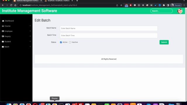 Institute Management Software using PHP MySQLi Part 19 | Batch List & Batch Edit | 2022 смотреть онлайн