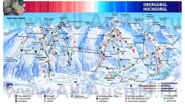 Горнолыжные курорты Австрии. Тироль.Обергугль-хохгургль . смотреть онлайн