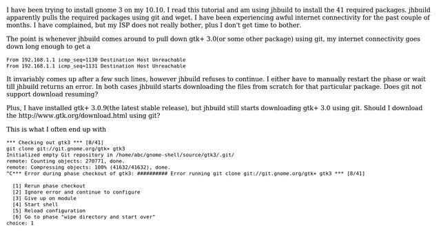 Ubuntu: jhbuild will not continue git downloads смотреть онлайн