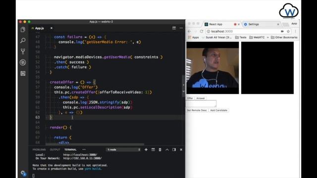 WebRTC Let's learn together (ReactJS) - Part 2 смотреть онлайн
