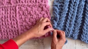 Как увеличить размер пледа из Ализе Пуффи в ширину