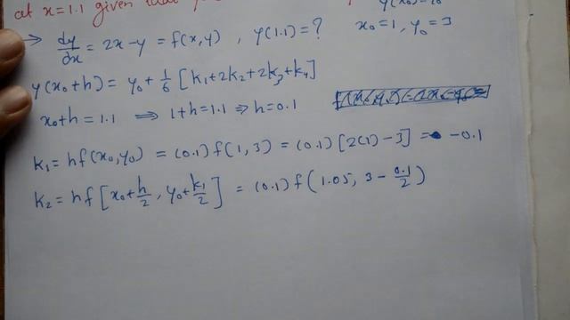 Runge Kutta method first order first degree best example solved step by step смотреть онлайн