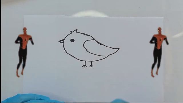 DIBUJANDO PAJARITO / KICHIK QUSHNI CHIZIMI / РИСОВАНИЕ ПТИЧКИ / DRAWING LITTLE BIRD смотреть онлайн