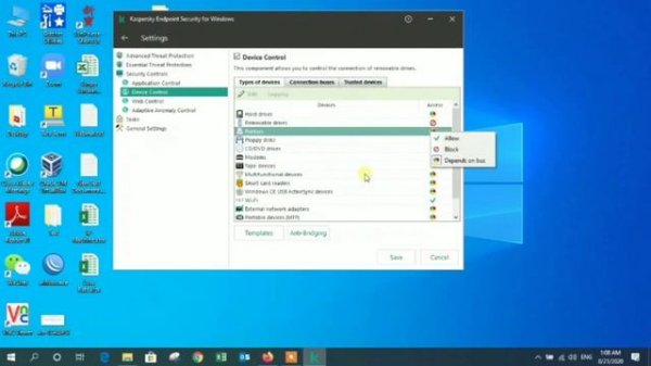How to Block USB Removable devices block by Kaspersky antivirus endpoint security