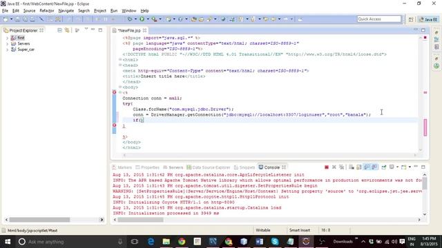 JSP TO MySQL Workbench connection in Eclipse IDE смотреть онлайн