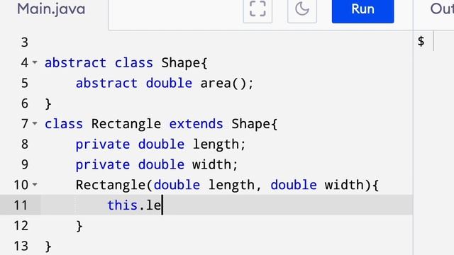 Understand Abstraction Object Oriented Programming concept in Java with an example смотреть онлайн