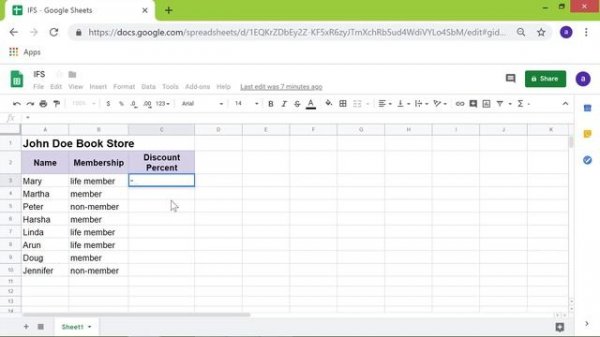 Google Sheets IFS | Test Multiple Conditions | Google Sheets Functions