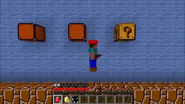 Minecraft 2D Mario World 1-1