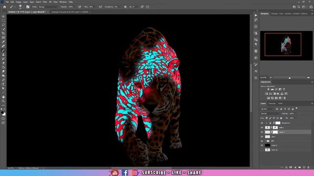 Glowing Tiger Photo effect | Photoshop Tutorial | #18 смотреть онлайн