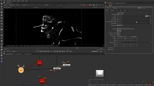 Using relight node in Nuke with normal and world position pass смотреть онлайн