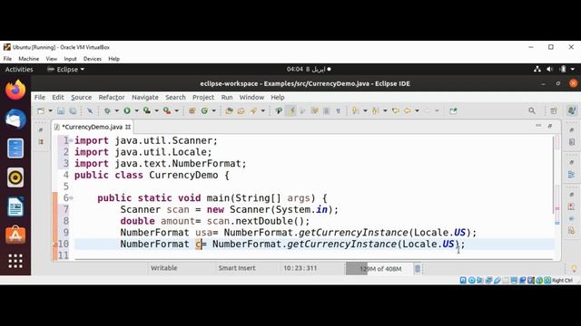 Java Currency Formatter Example смотреть онлайн