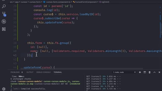 Curso Angular #129: Http: Editando Cursos e Observables aninhados смотреть онлайн