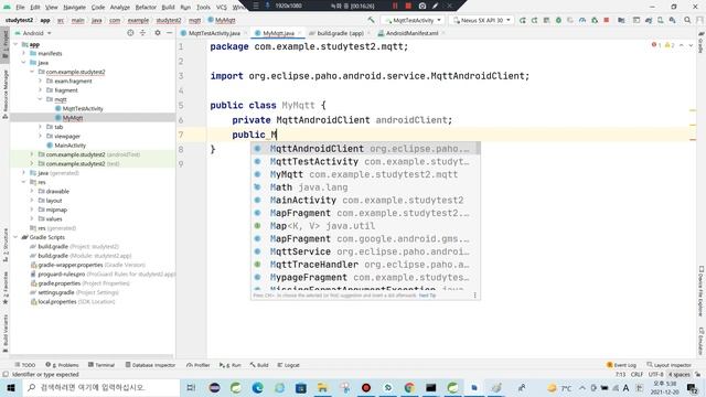 안드로이드로 MQTT사용하기 위한 환경설정 смотреть онлайн