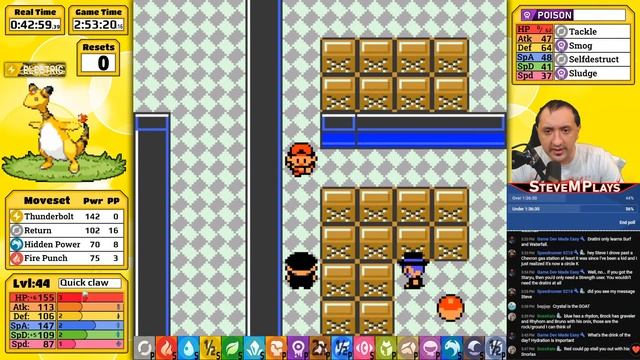 How Fast Can I Beat Pokemon Crystal with Ampharos Only? Shiny Pokemon Only! смотреть онлайн