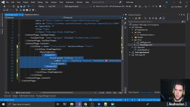 15- Cargando los elementos en listview | Xamarin Forms desde 0 para Principiantes смотреть онлайн