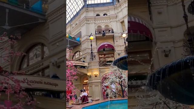 МОСКВА ГУМ 😍 Весенние декорации #путешествия #travel #vlog #2023 смотреть онлайн